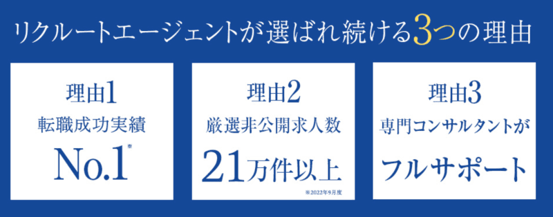 転職サイト おすすめランキング リクルートエージェント メリット